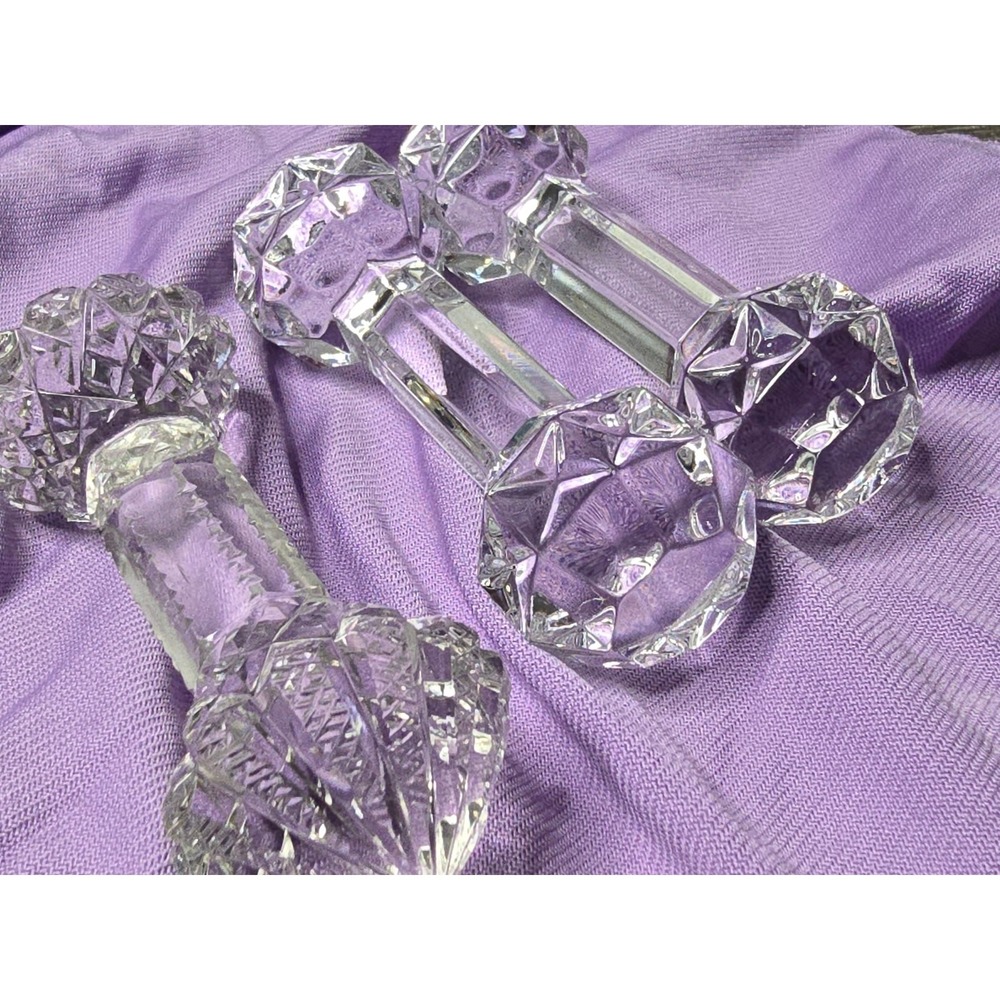 Vintage‎ Knife Rests Crystal Set of 5